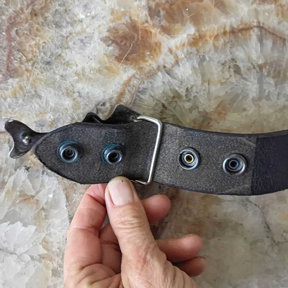 Sebastian Snook Men's Black Leather Belt